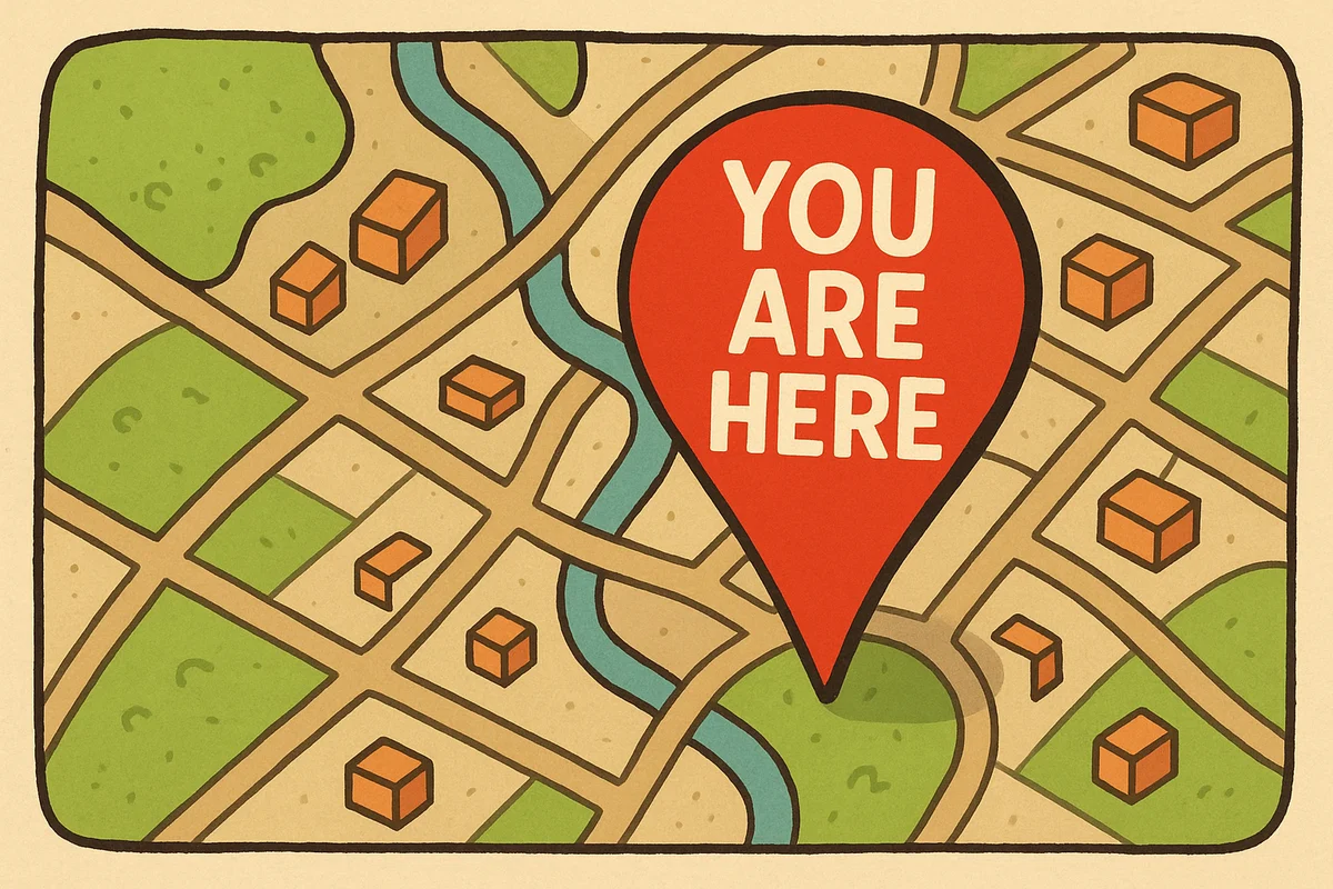 You Are Here map